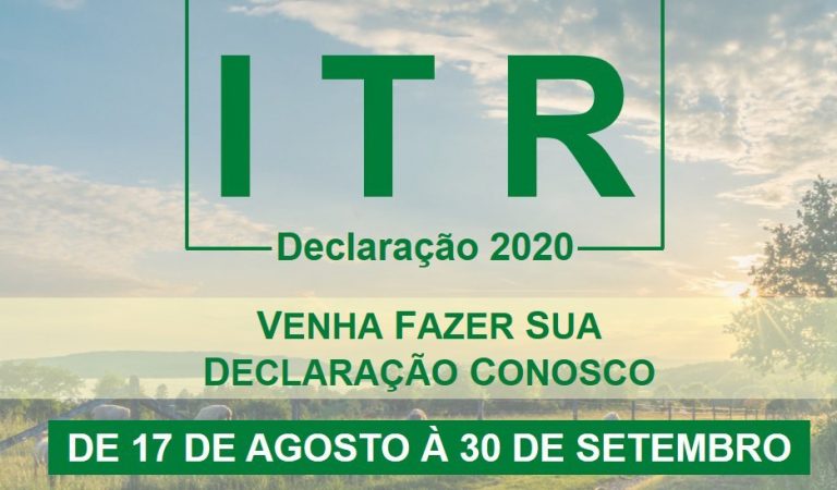 Leia mais sobre o artigo Prazo para que os proprietários rurais declarem seu imposto sobre a Propriedade Territorial Rural (ITR), começou nesta segunda-feira, 17 de Agosto.